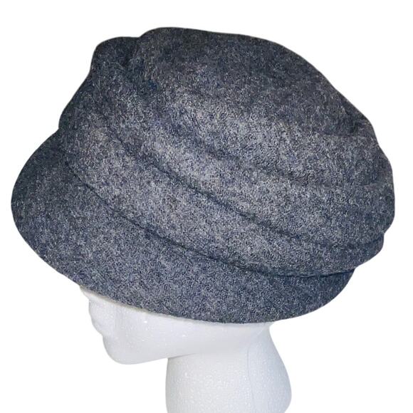 Lillie & Cohoe Boiled Wool Lexi Hat - Sze 1 (23") - Canadian Made - Cloche Style - Picture 4 of 8